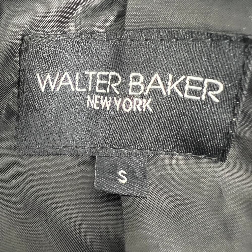Walter Baker New York Seth Velvet Blazer Jacket Womens Small Black High Low Open - Picture 4 of 8
